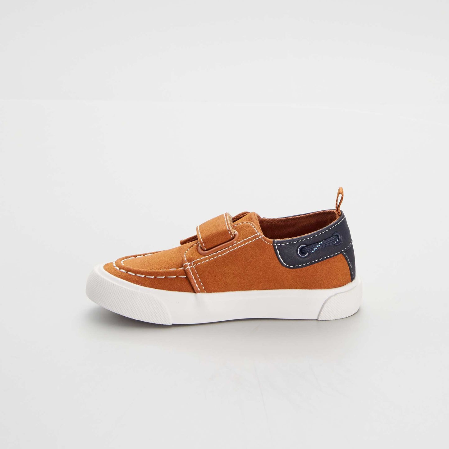 Chaussures forme 'bateau' scratch MARRON