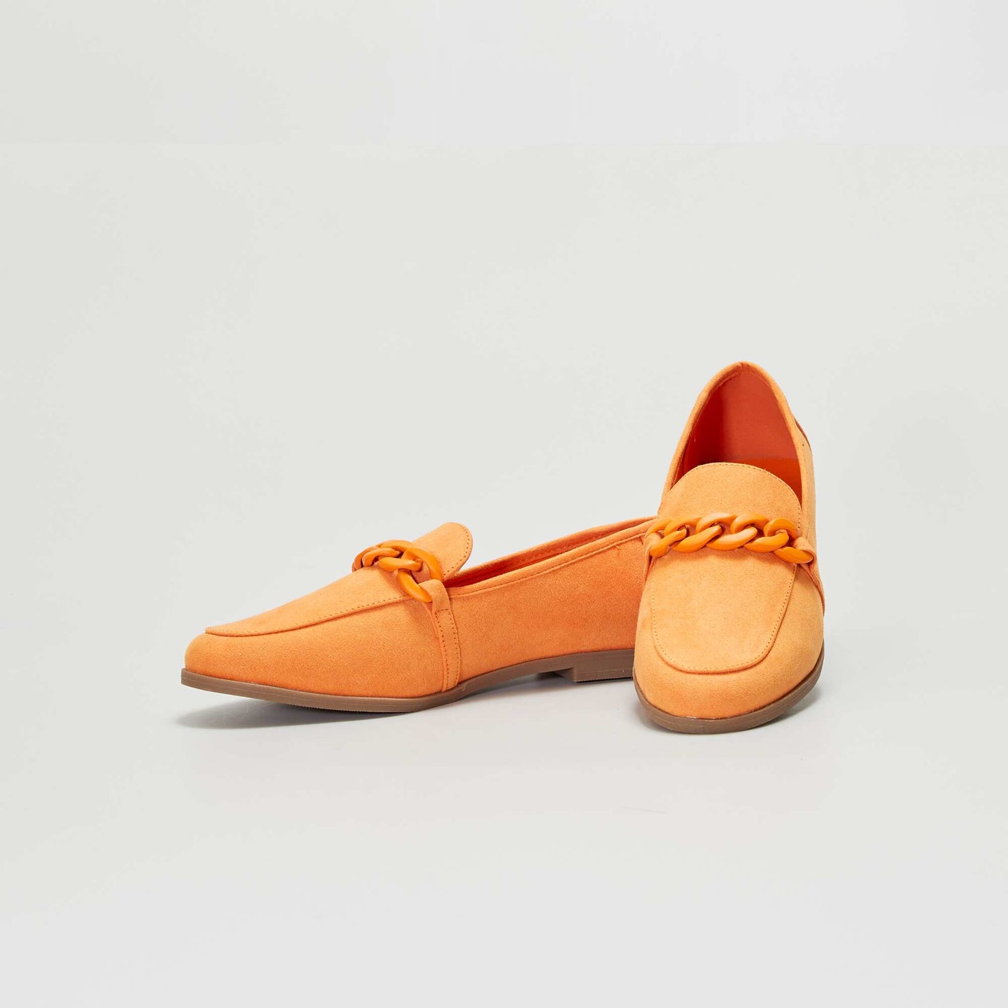 Mocassins en su dine color s Orange