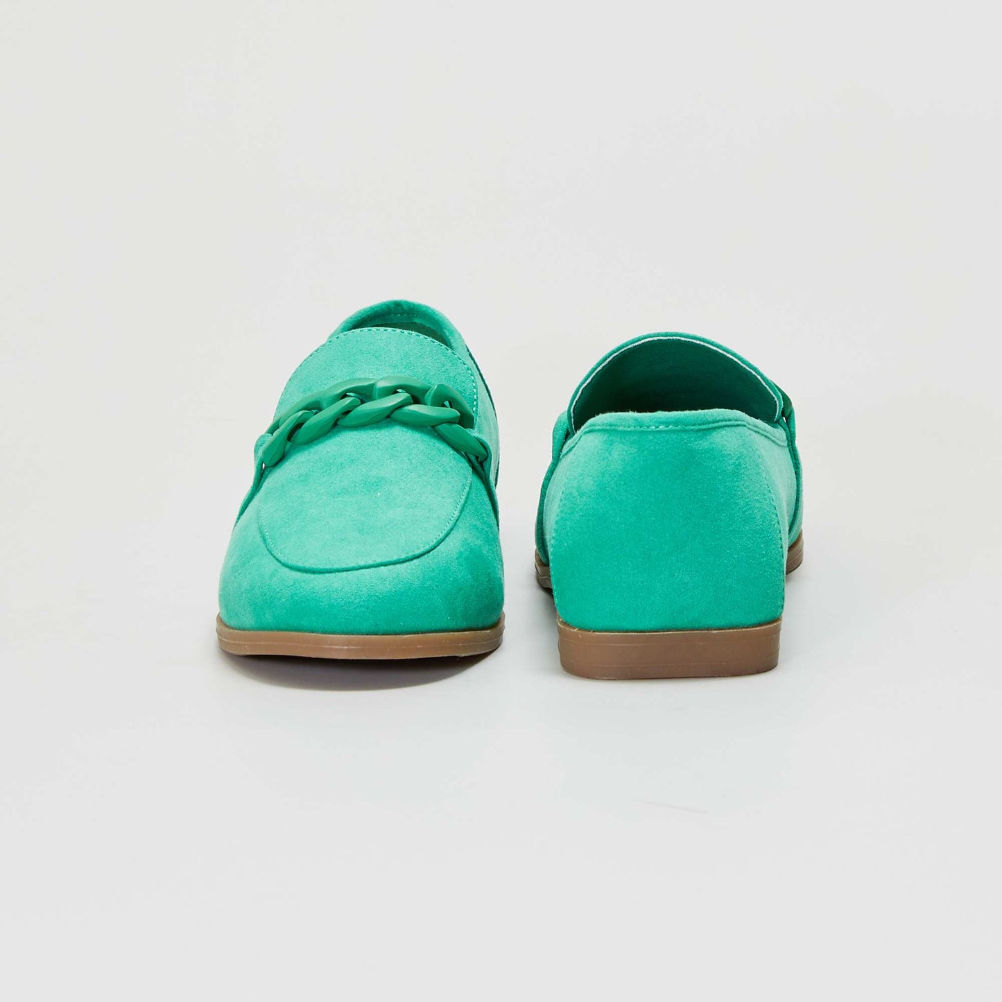 Mocassins en su dine color s Vert