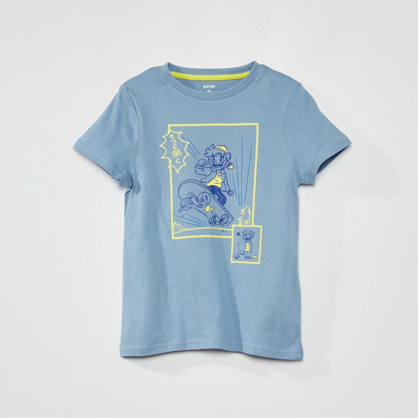 Tee-shirt en coton Bleu