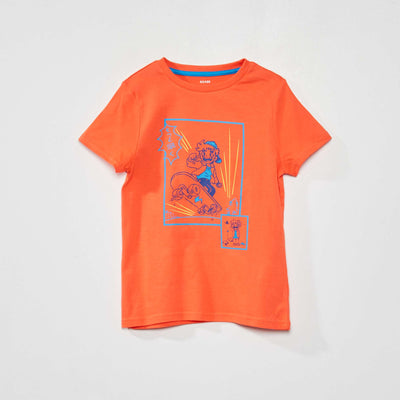 Tee-shirt en coton Orange