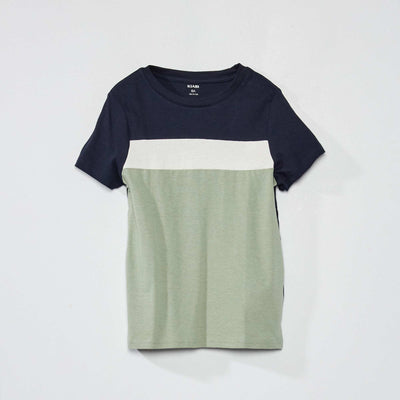 Tee-shirt color block Vert