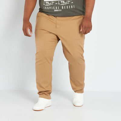 Pantalon chino slim Beige