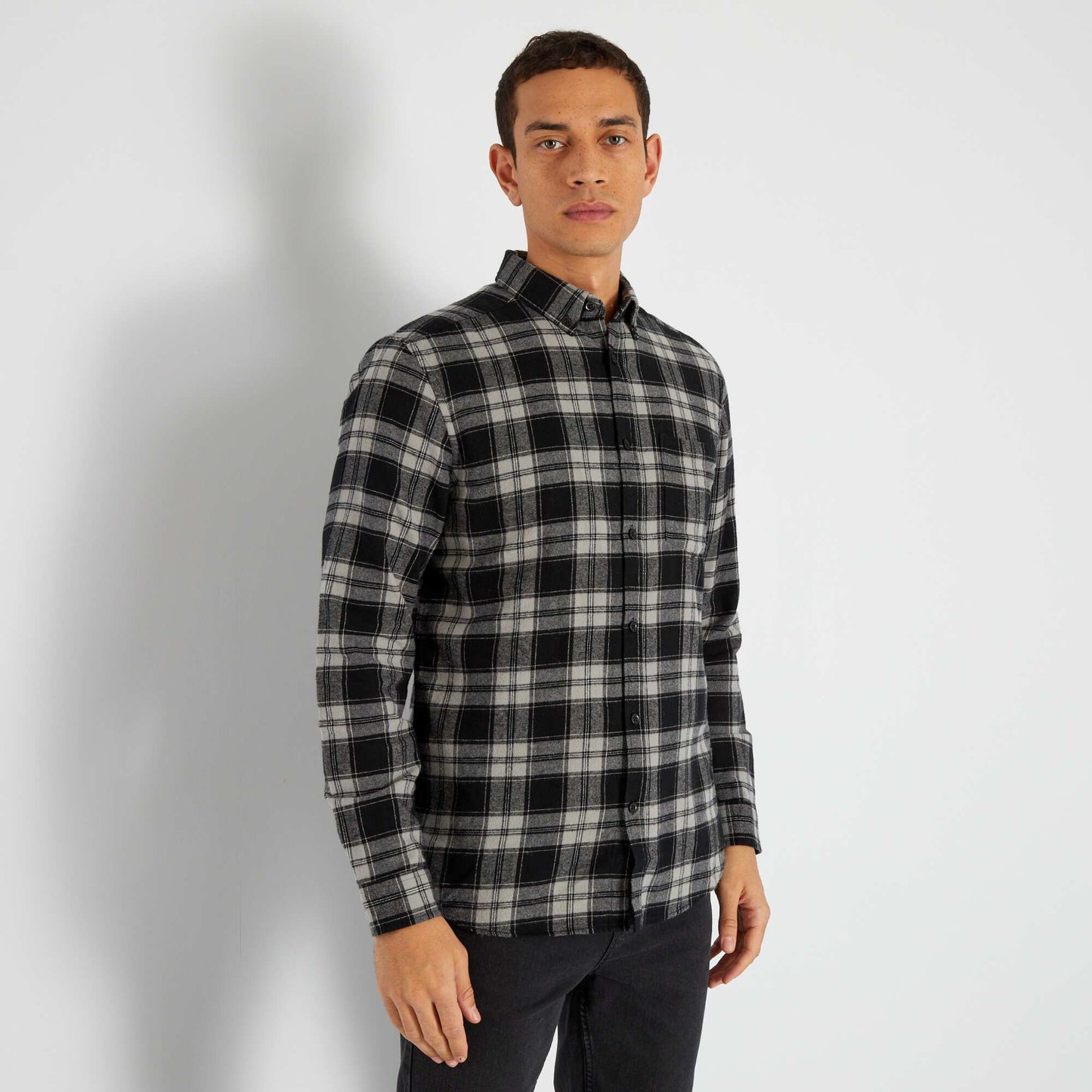 Chemise en flanelle noir