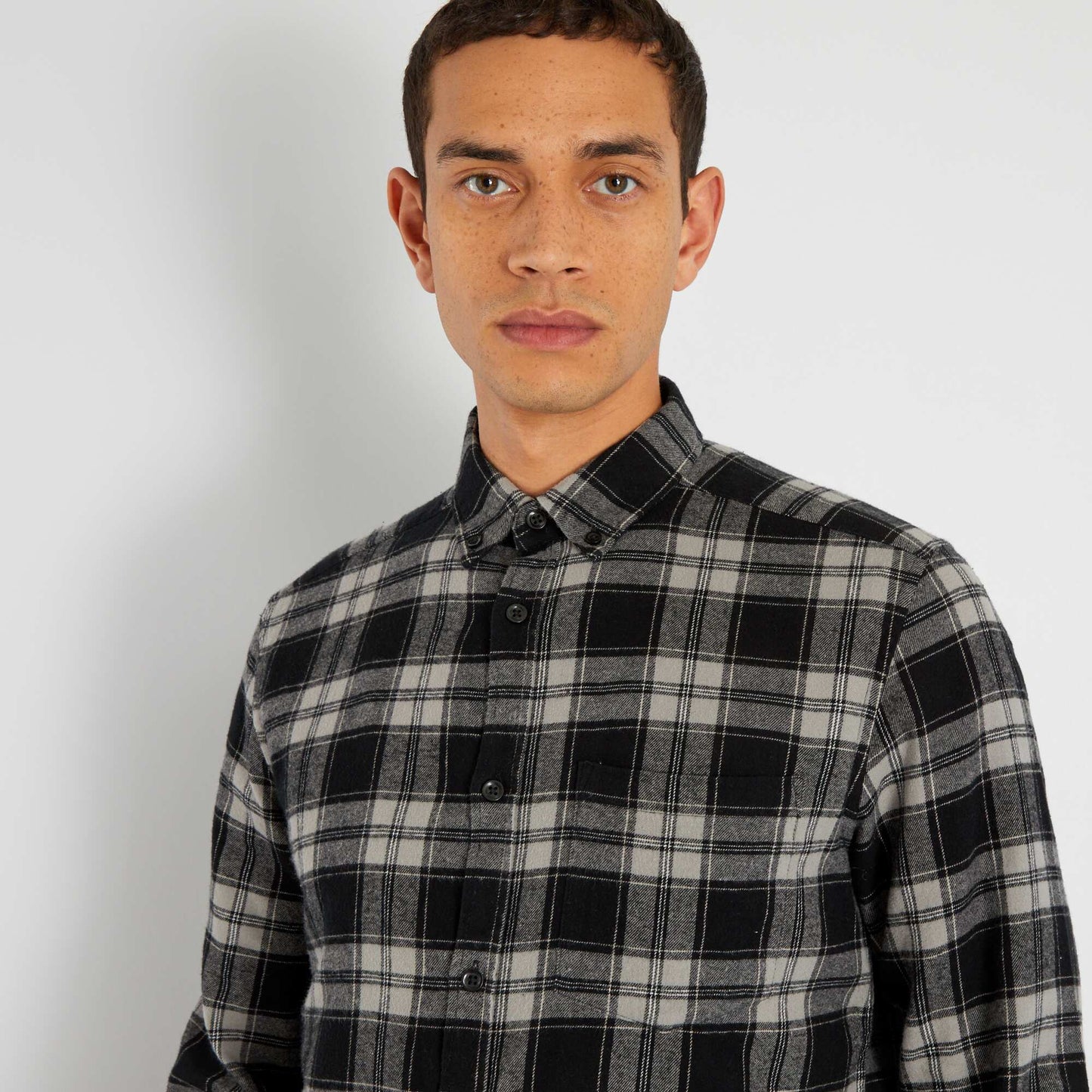 Chemise en flanelle noir