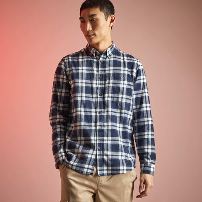 Chemise en flanelle Bleu