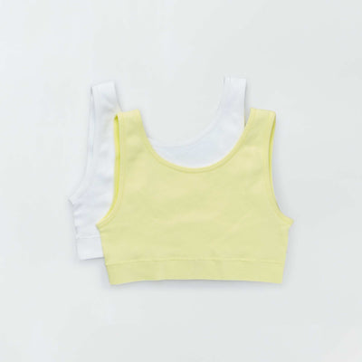 Lot de 2 brassi res de sport Blanc/jaune