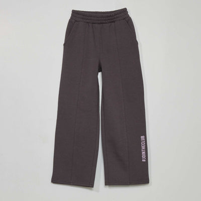 Pantalon jogging imprim Gris fonc