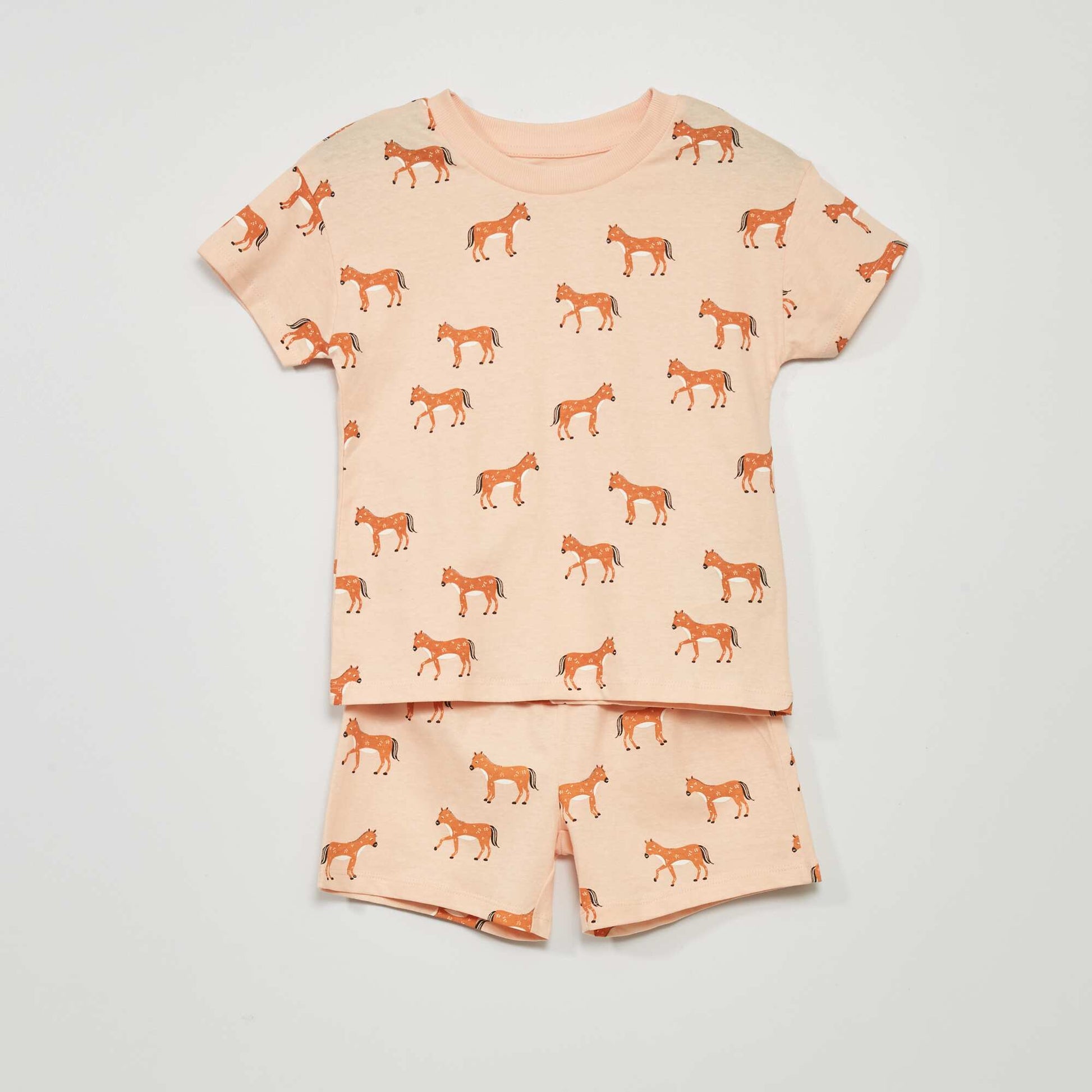 Pyjama court en jersey avec imprim - 2 pi ces P che