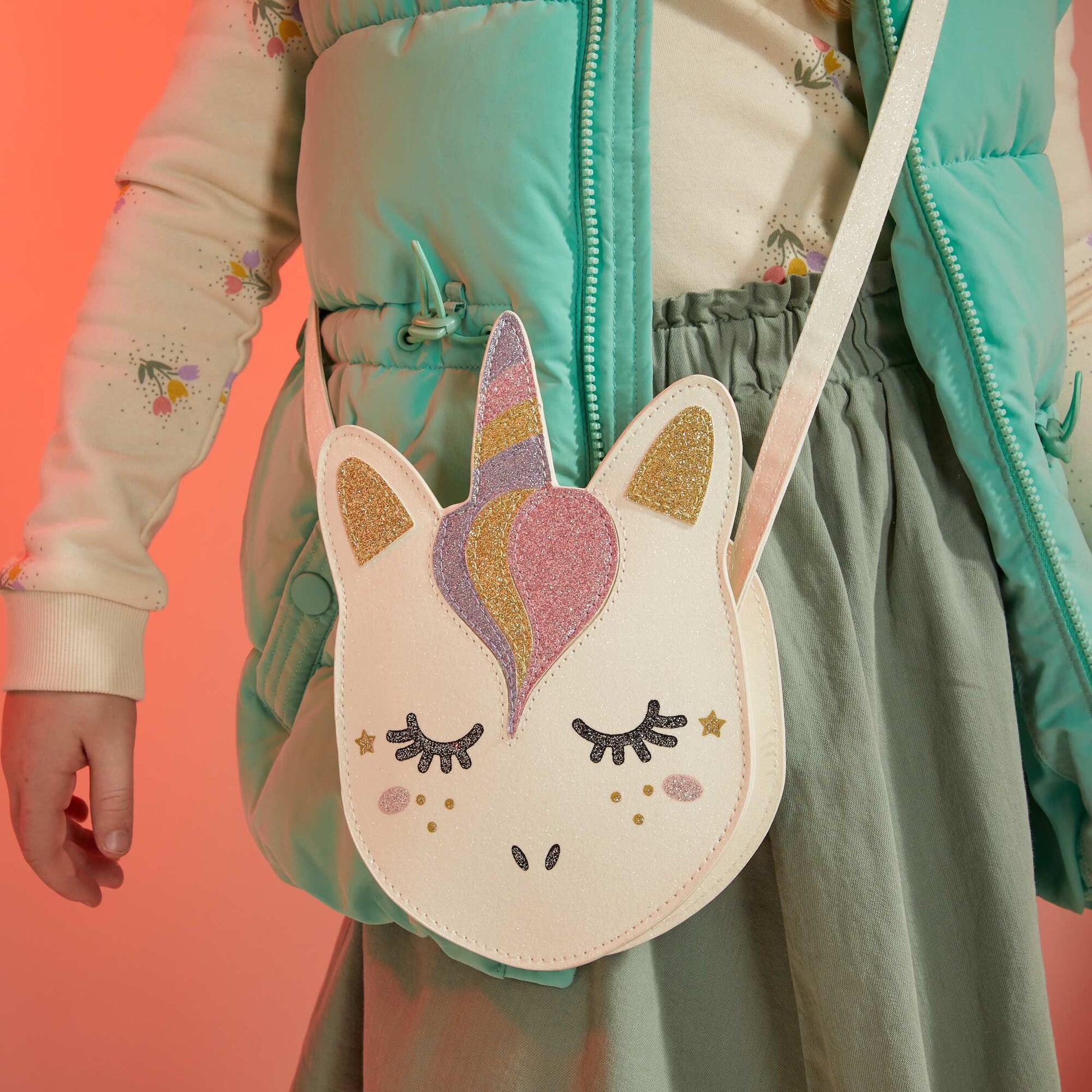 Mini sac licorne Blanc