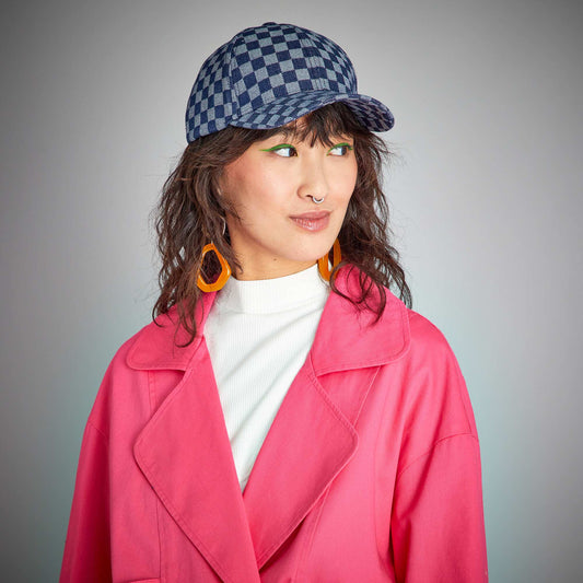 Casquette en denim Bleu