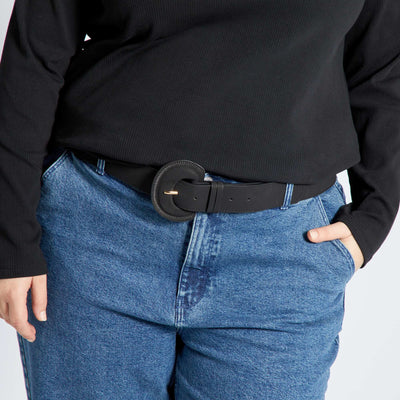 Ceinture boucle fantaisie Noir