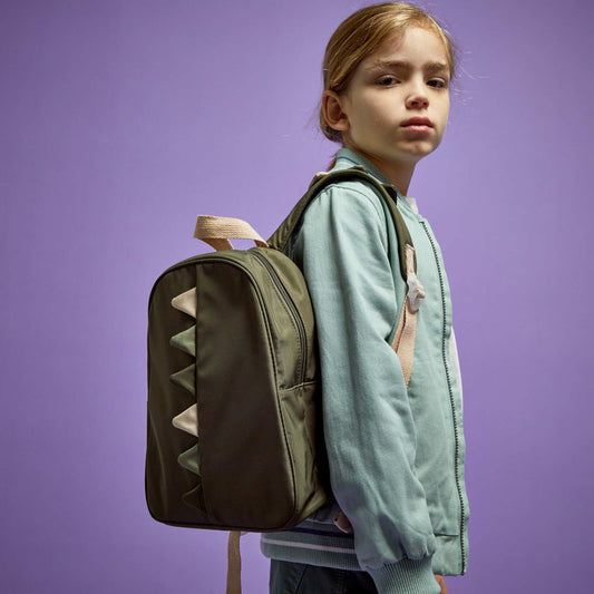 Sac à dos 'dinosaure' gris foncé