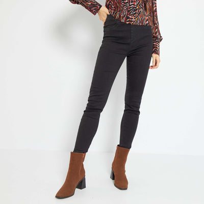 Jegging stretch taille haute Noir