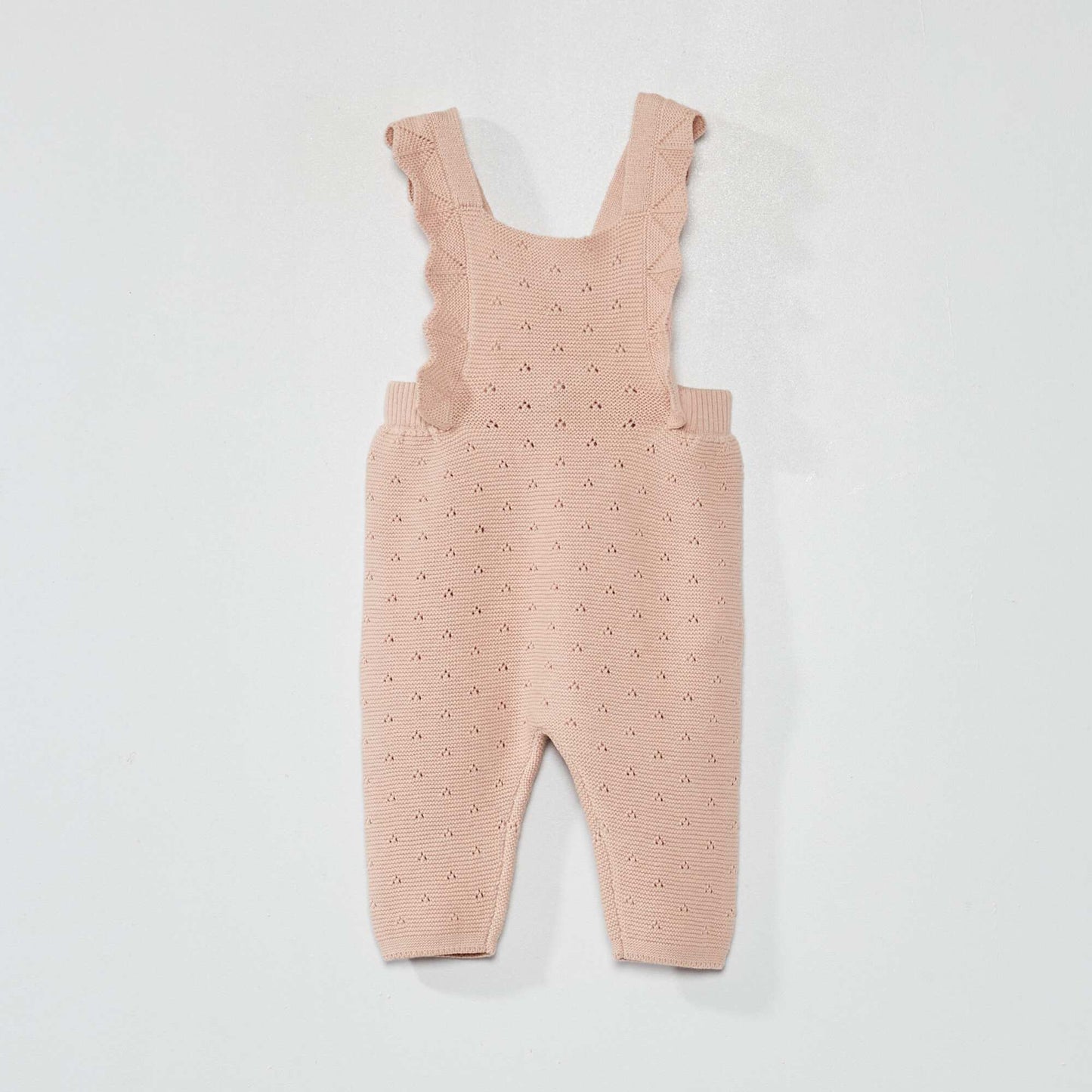 Combinaison en maille tricot Rose