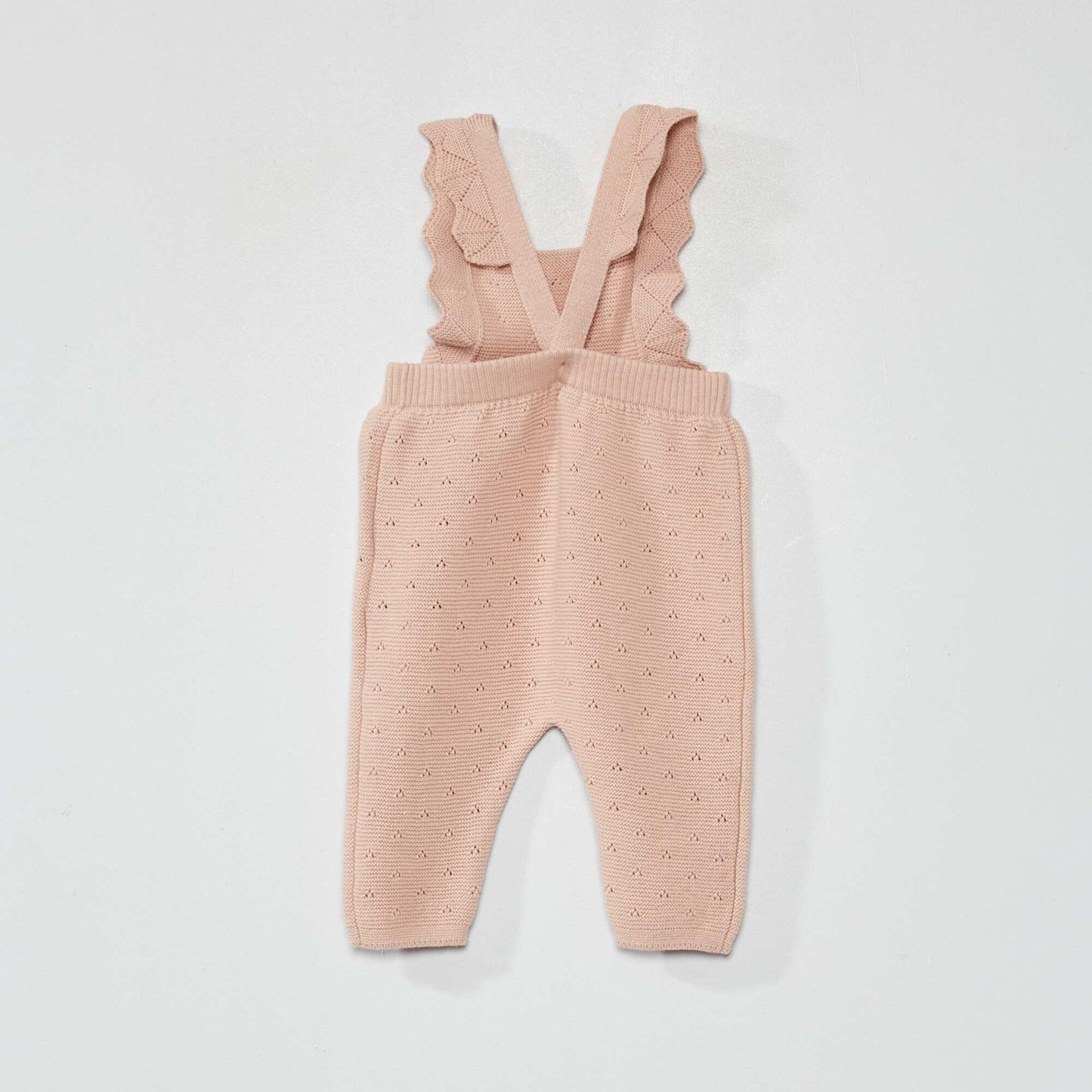 Combinaison en maille tricot Rose