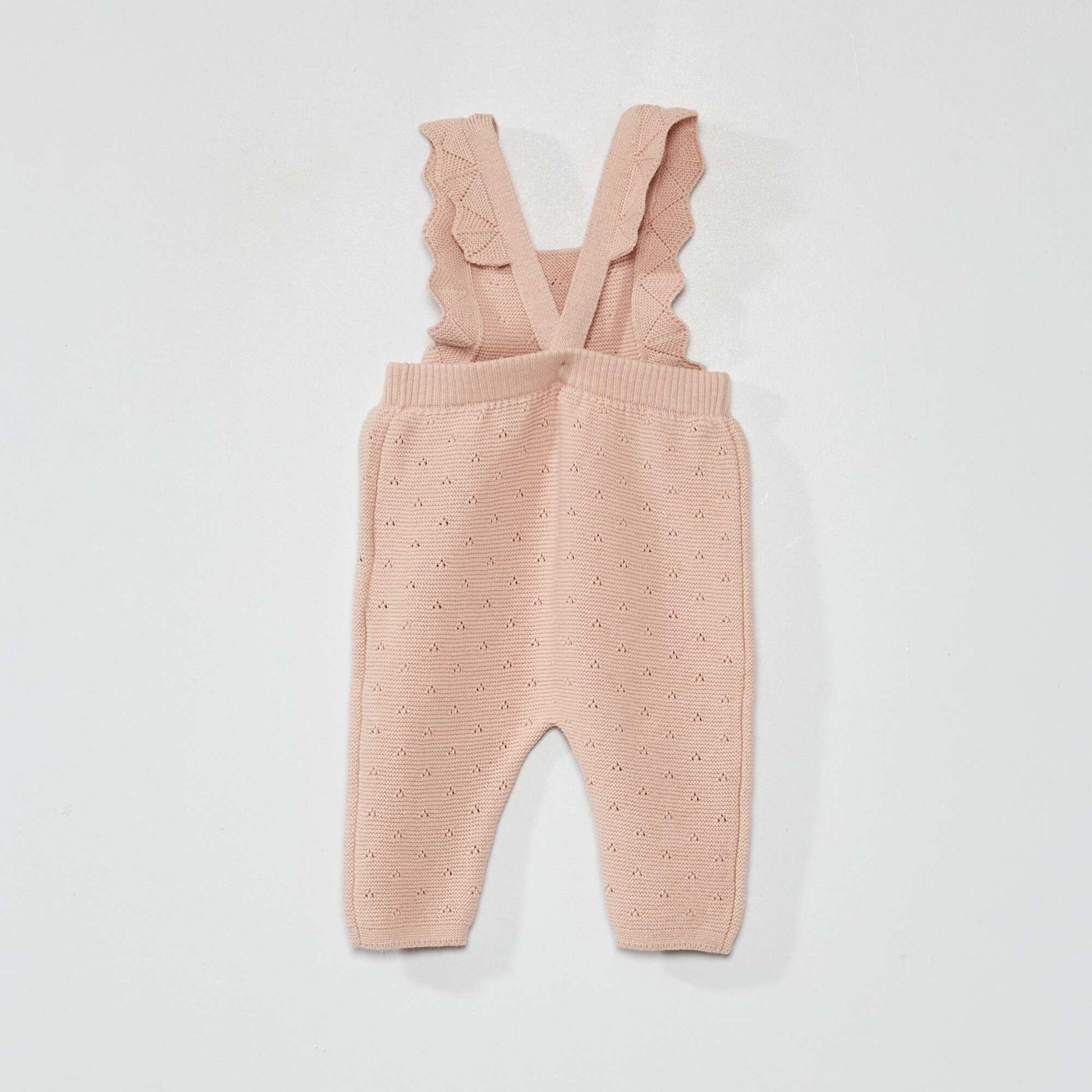 Combinaison en maille tricot Rose