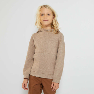 Sweat capuche doux Beige