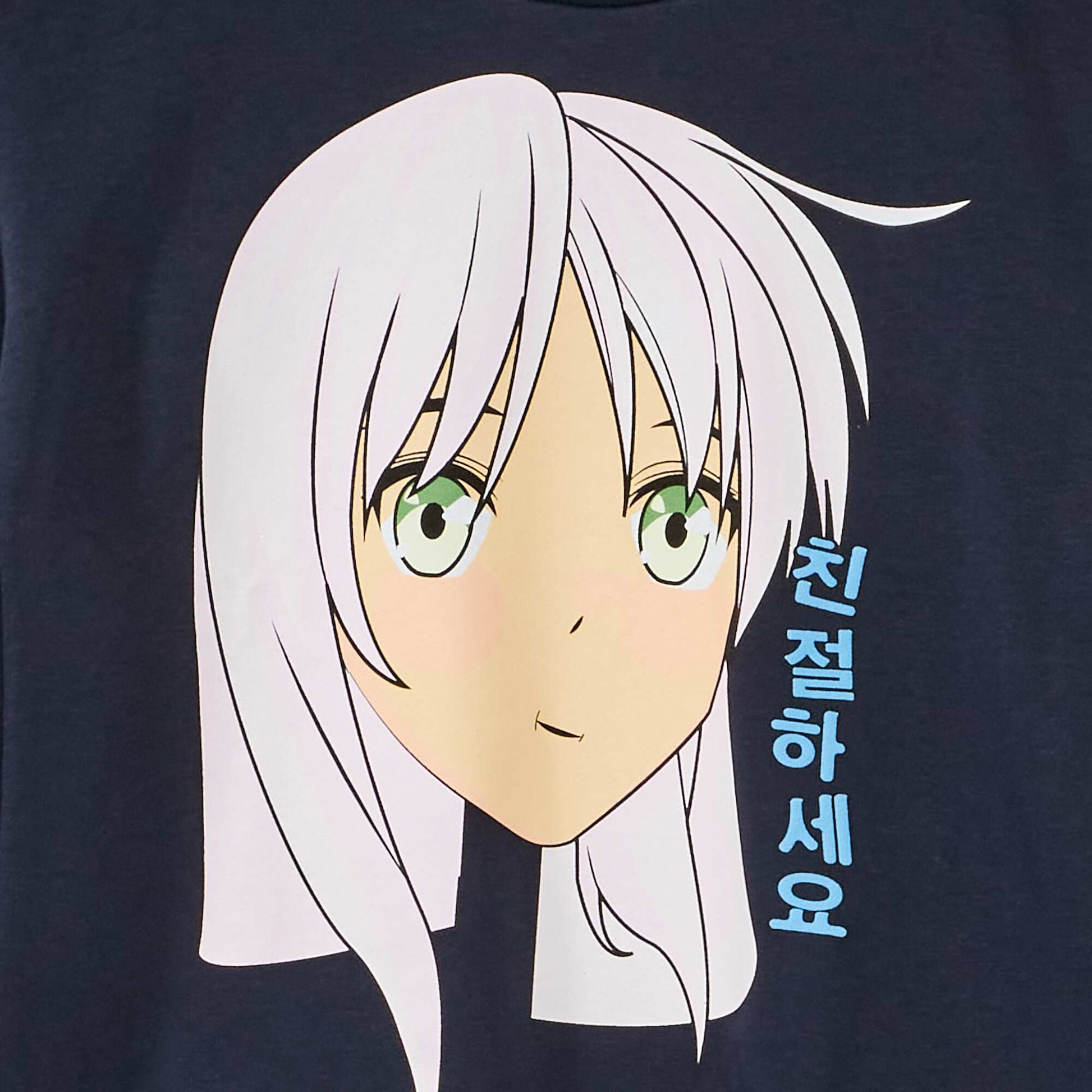 Un t-shirt imprim s fantaisies Bleu
