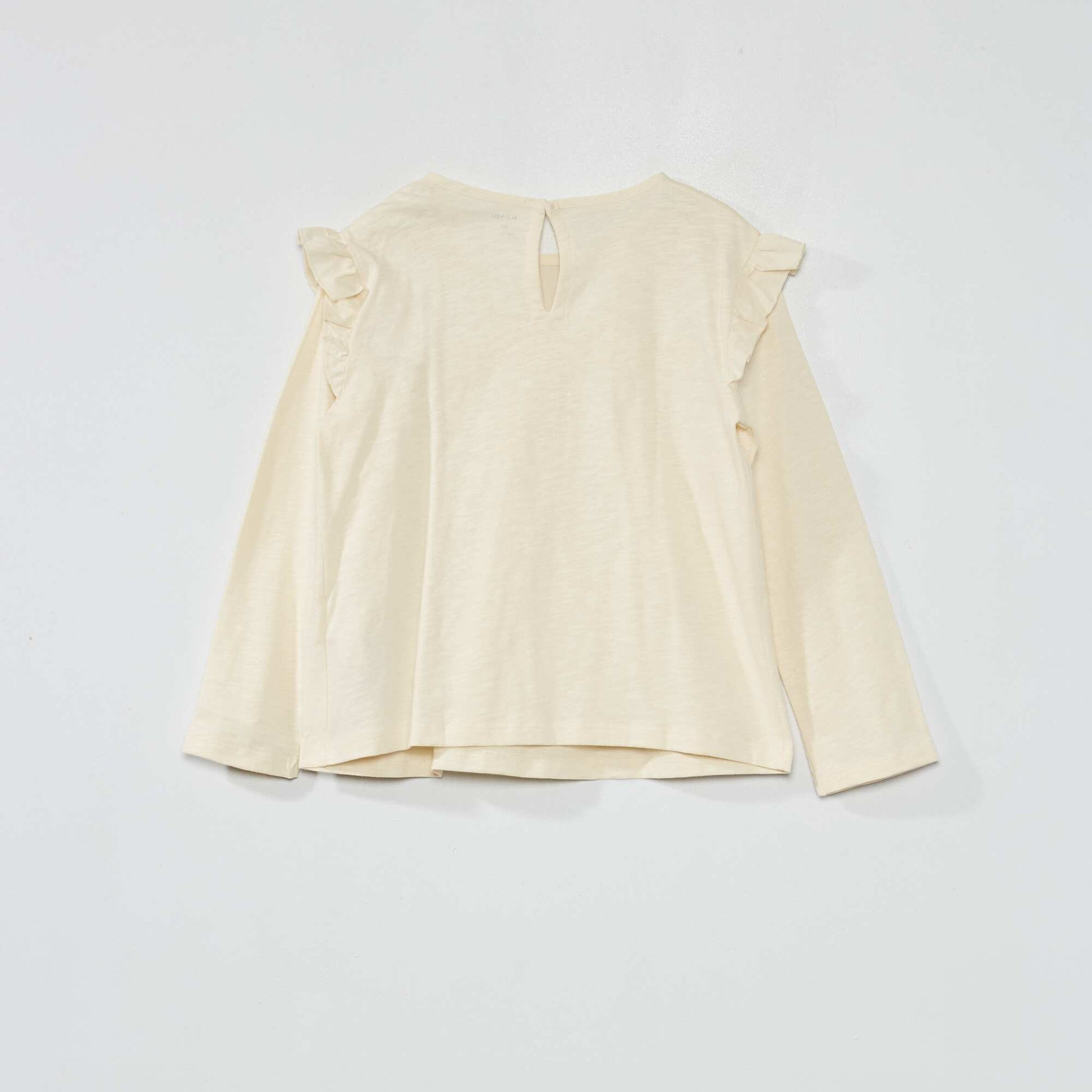 T-shirt paules volant s Jaune