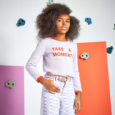 T-shirt en maille c tel e Violet