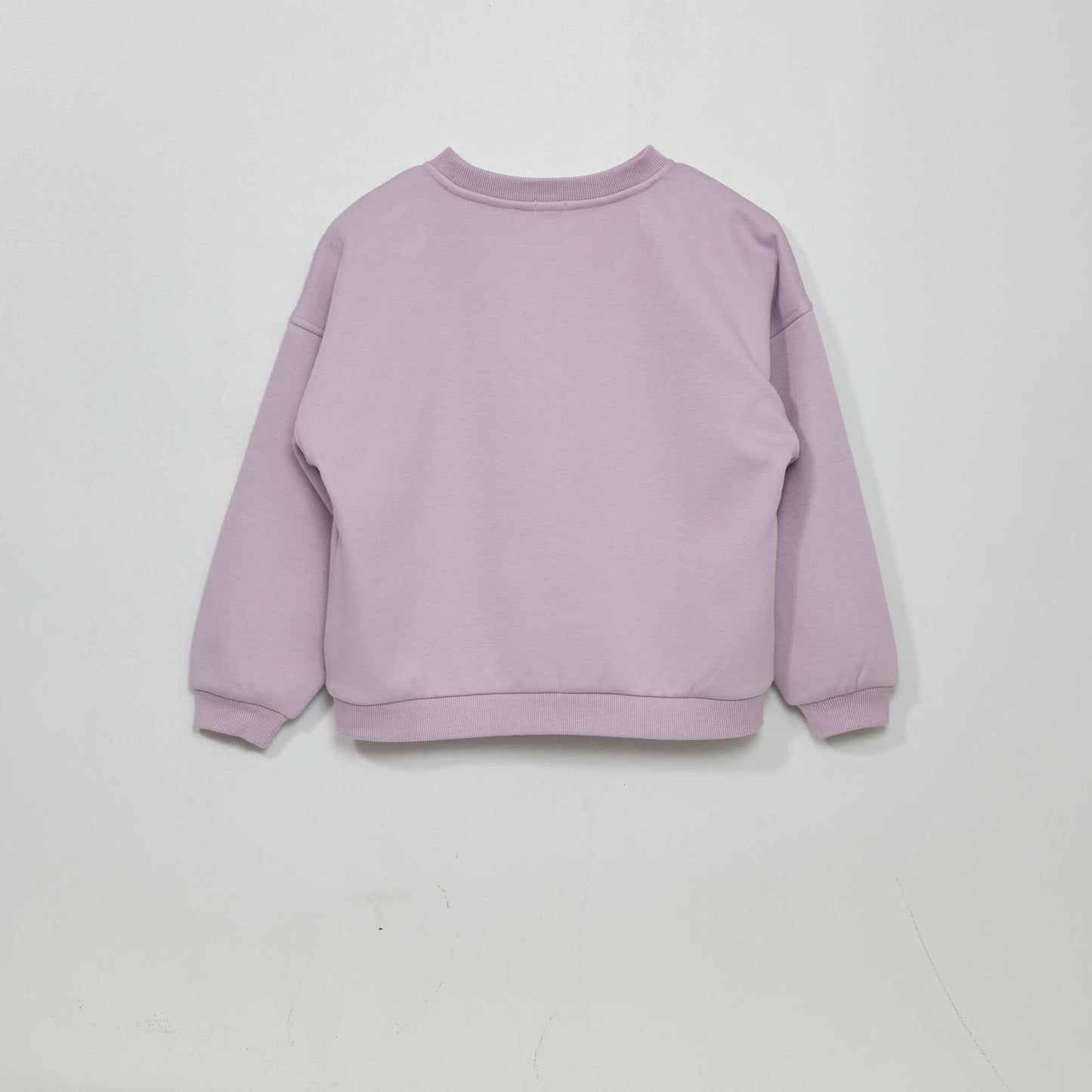 Sweat en molleton imprim  Violet