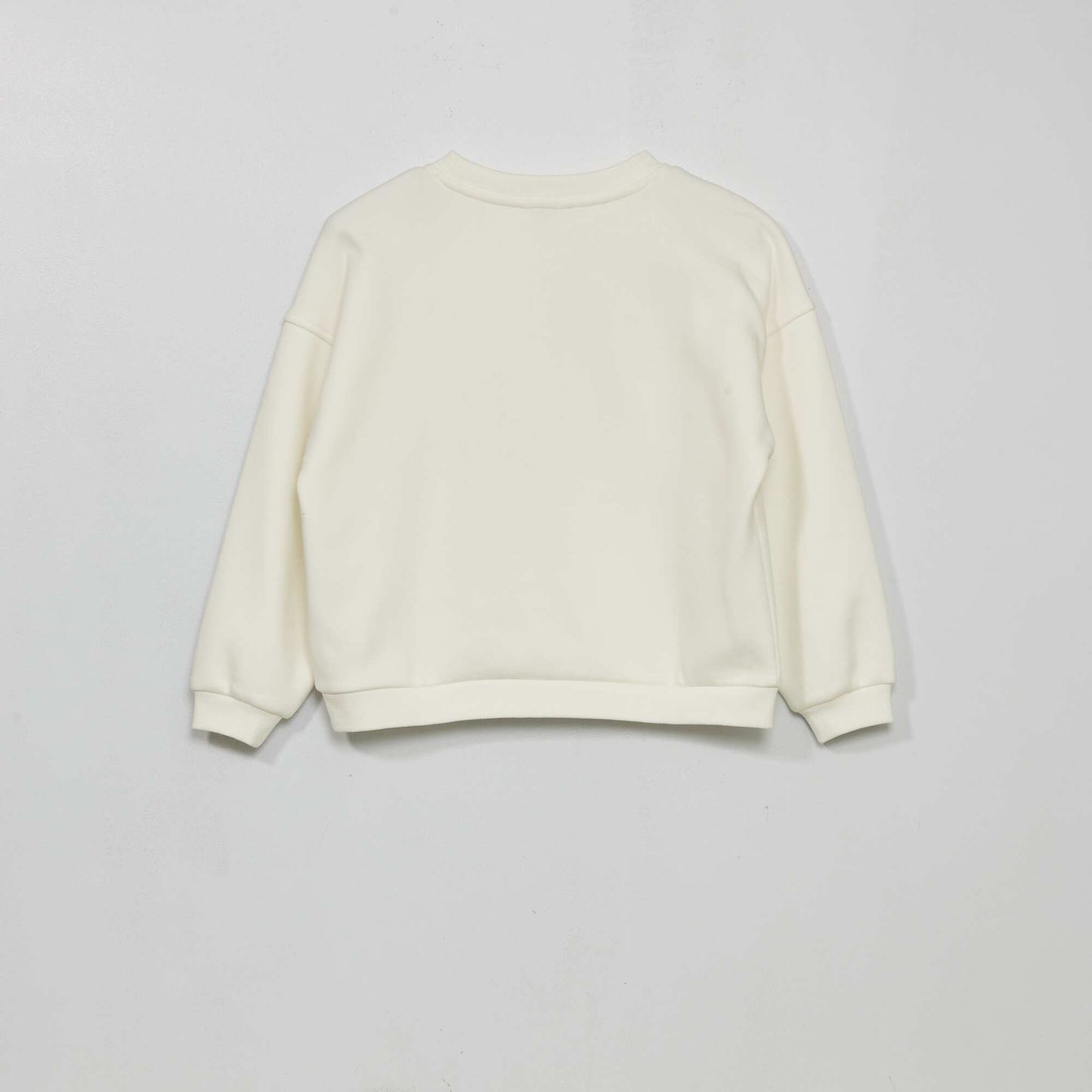 Sweat en molleton imprim Blanc