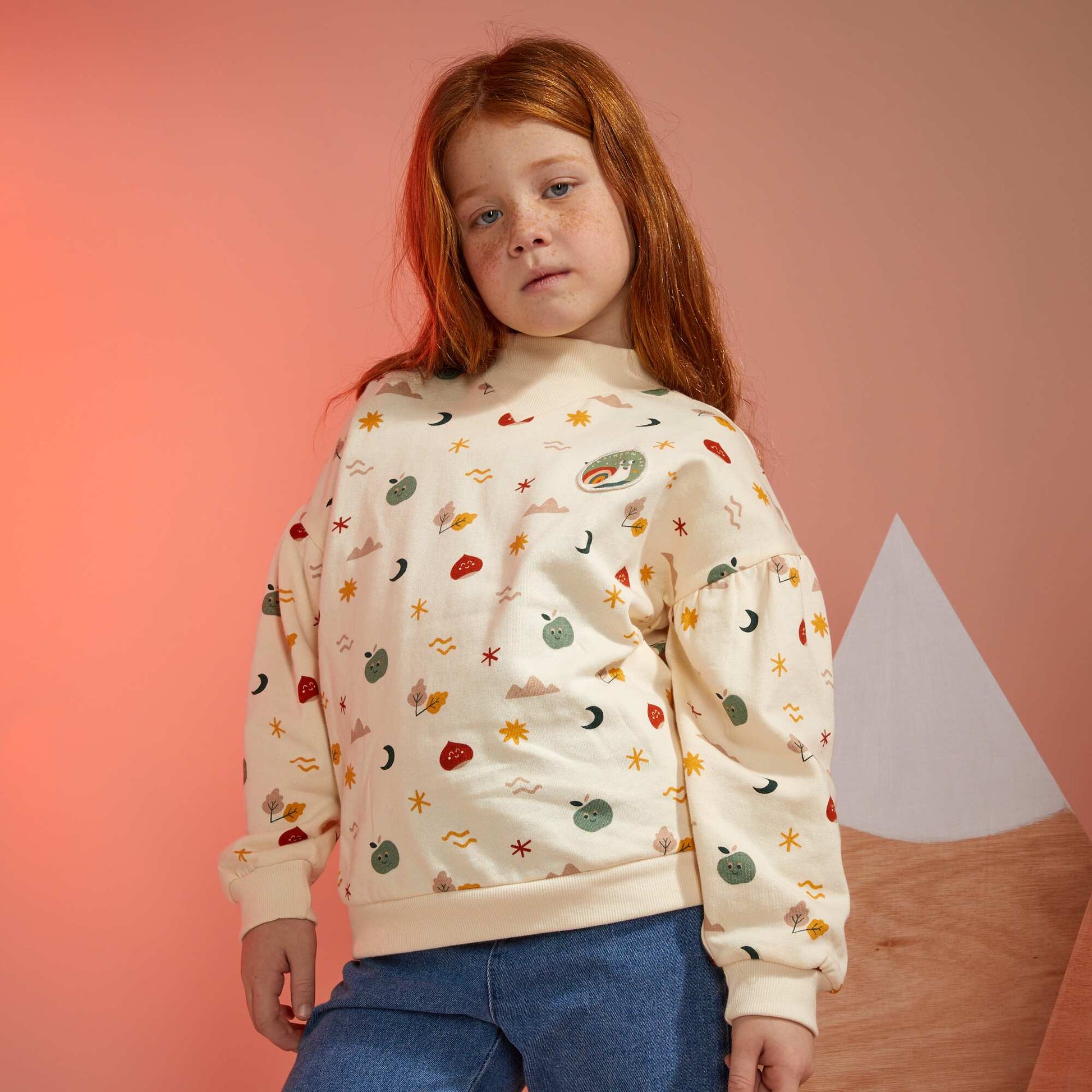 Sweat en molleton BLANC