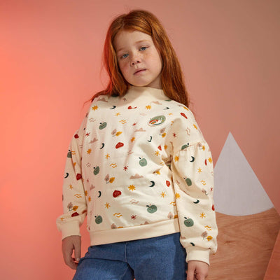Sweat en molleton BLANC