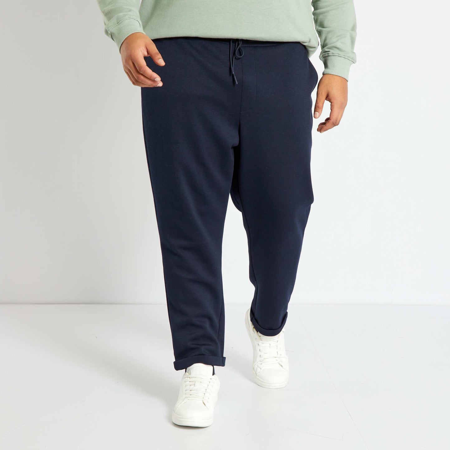 Pantalon de jogging en maille piqu Bleu