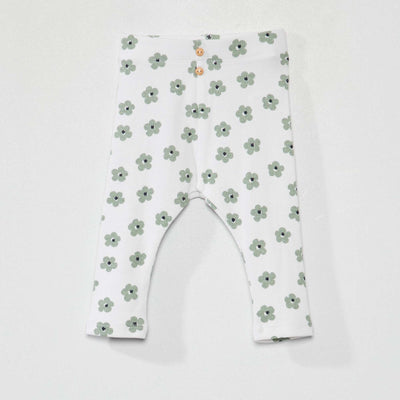 Legging long en jersey avec imprim Vert