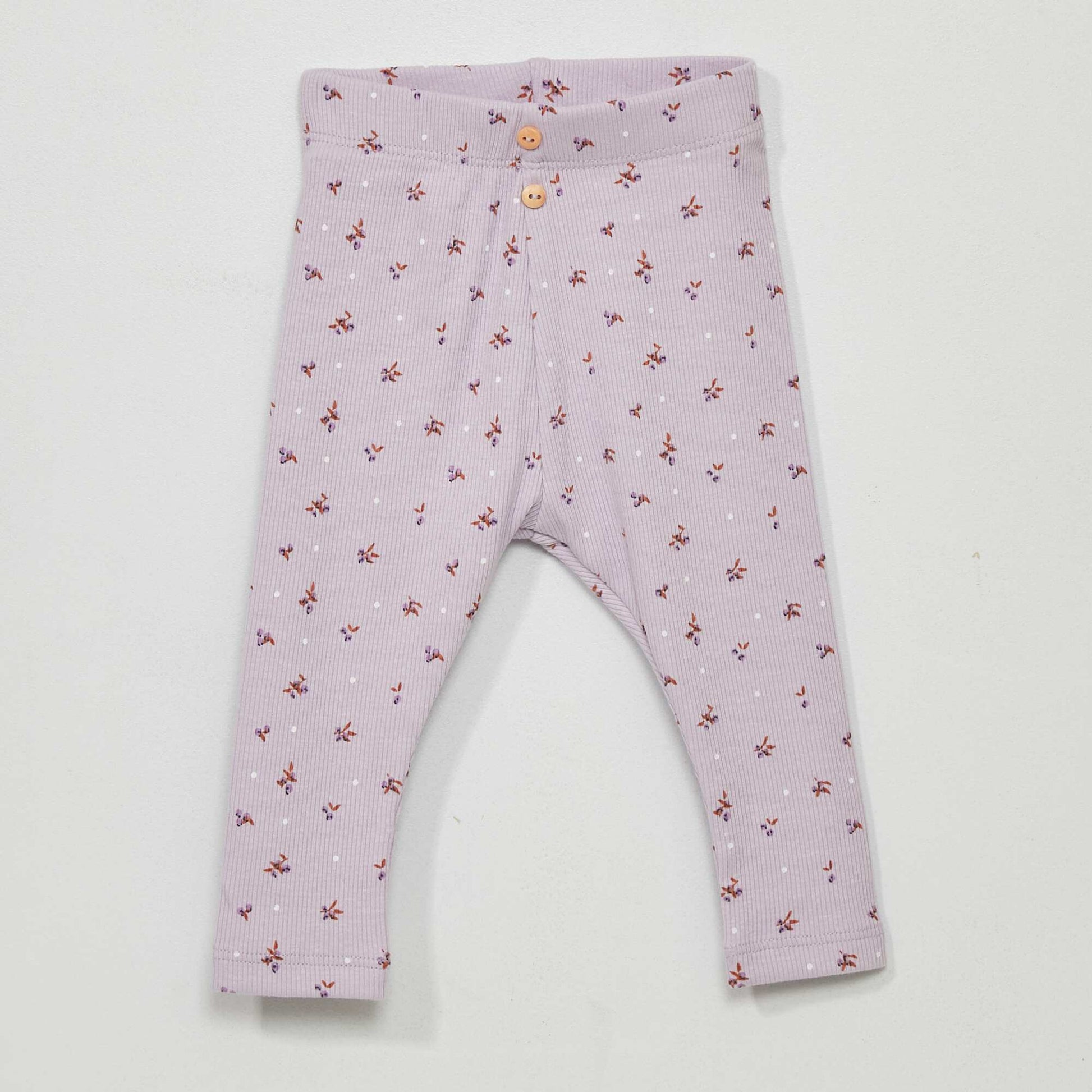 Legging long en jersey avec imprim Violet