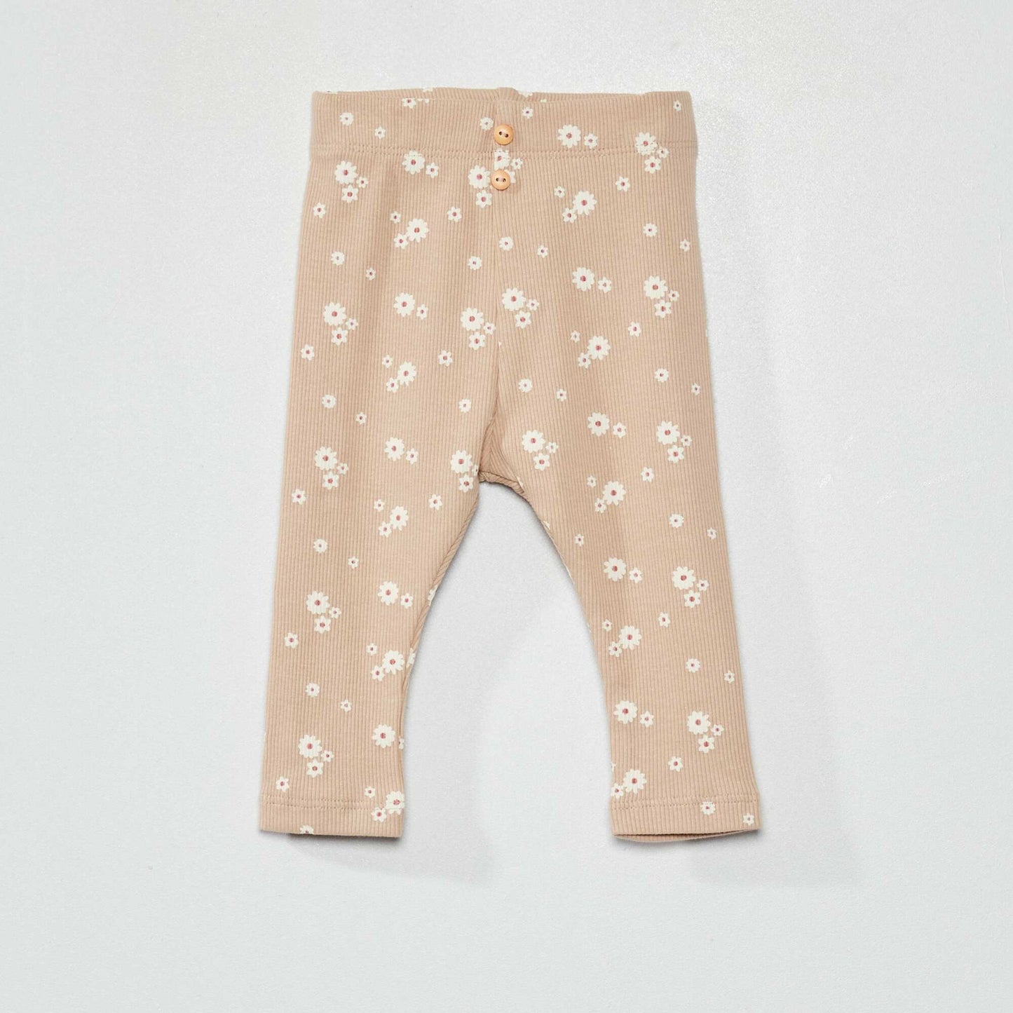 Legging long en jersey avec imprim Beige