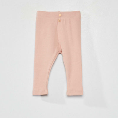 Legging uni en maille c tel e Rose