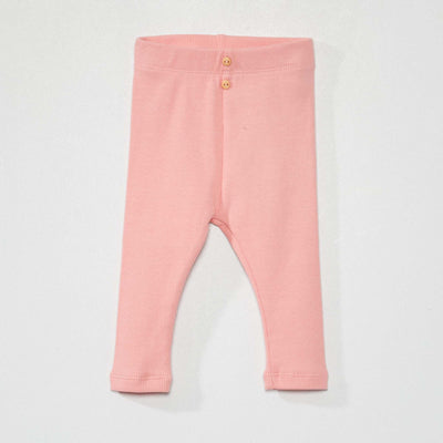Legging uni en maille c tel e Rose