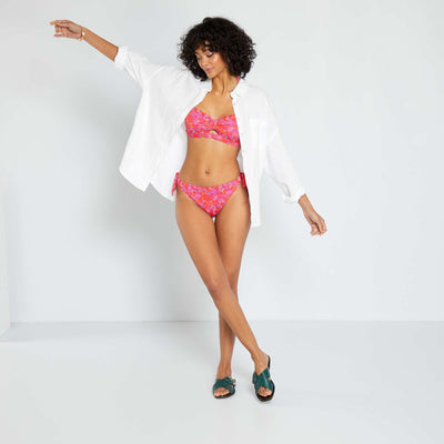 Haut de maillot de bain bandeau Rose