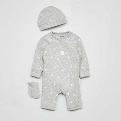 Ensemble en jersey - 3 pi ces Gris