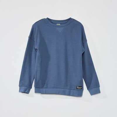 Pull nid d'abeilles Bleu