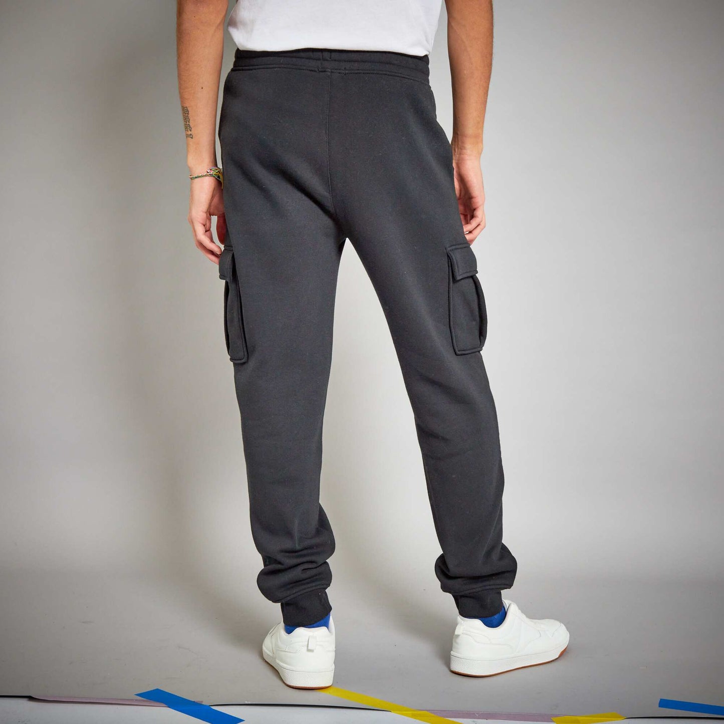 Pantalon de jogging en molleton noir