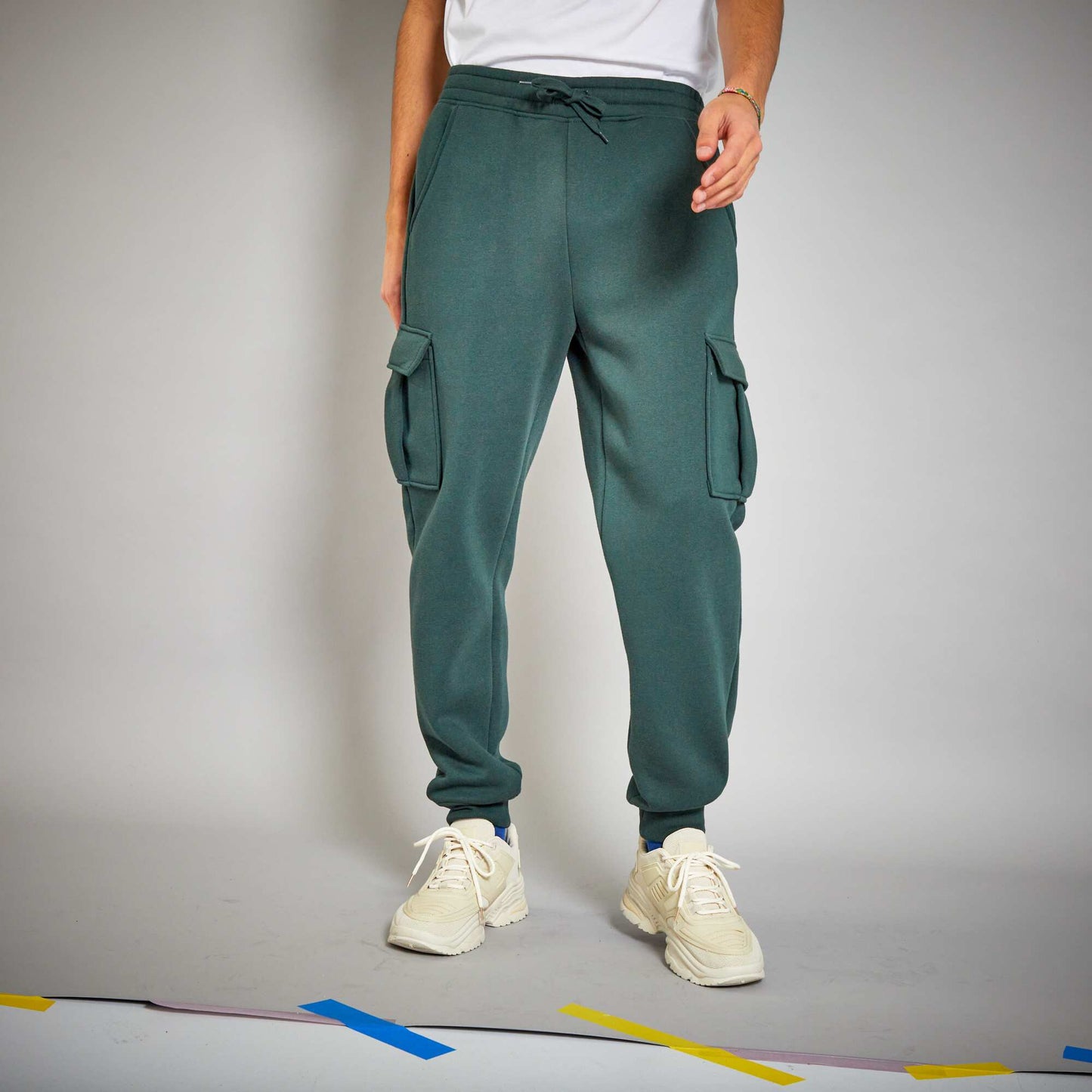 Pantalon de jogging en molleton Vert