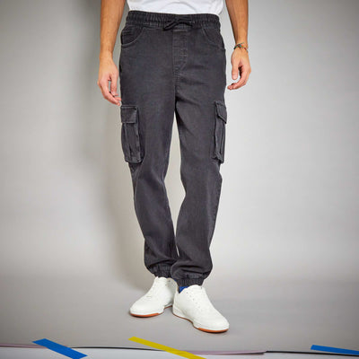 Jean avec poches cargos Noir