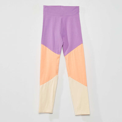 Legging 'color-block' Violet