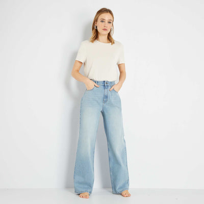 Jean wide leg - L30 Bleu