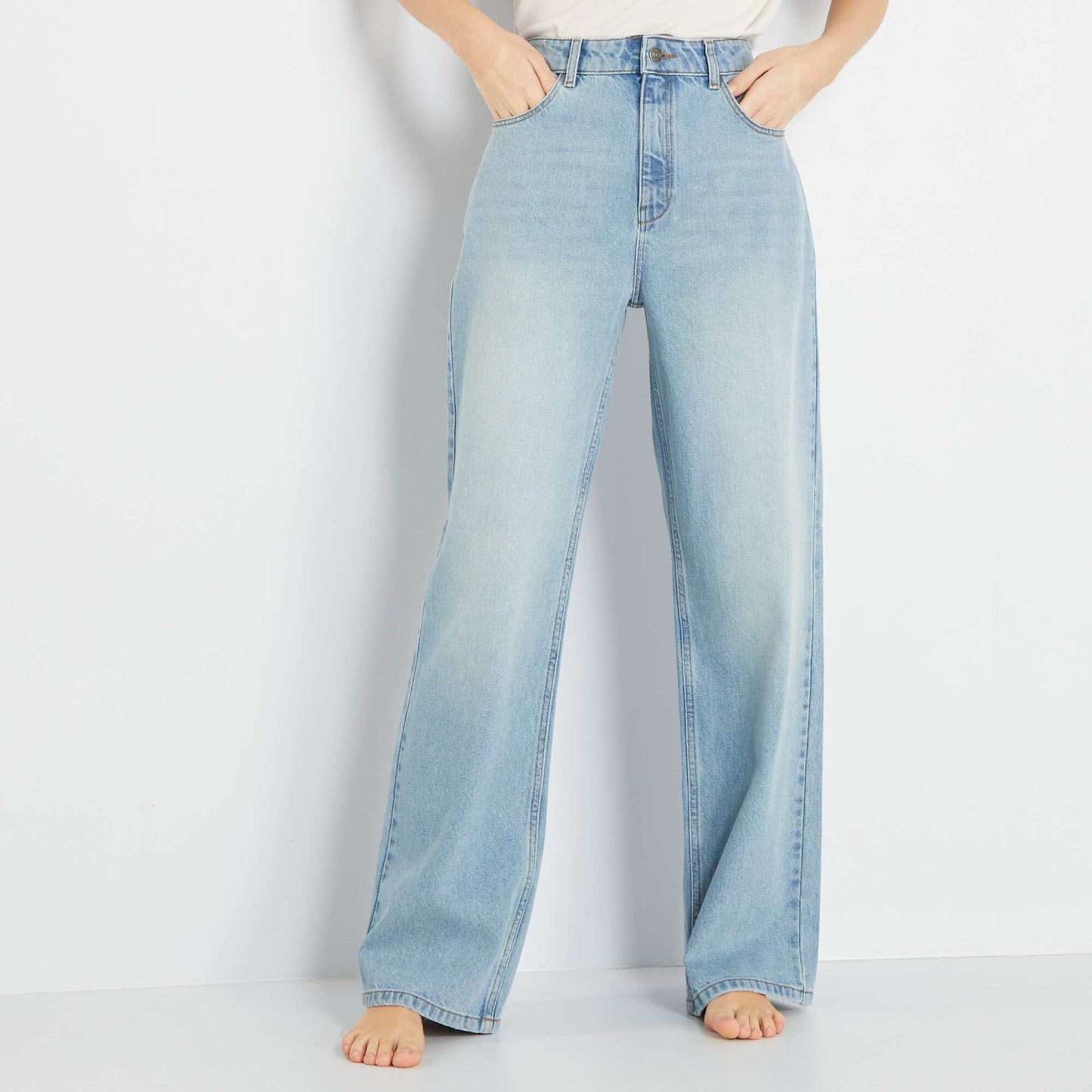 Jean wide leg - L30 Bleu