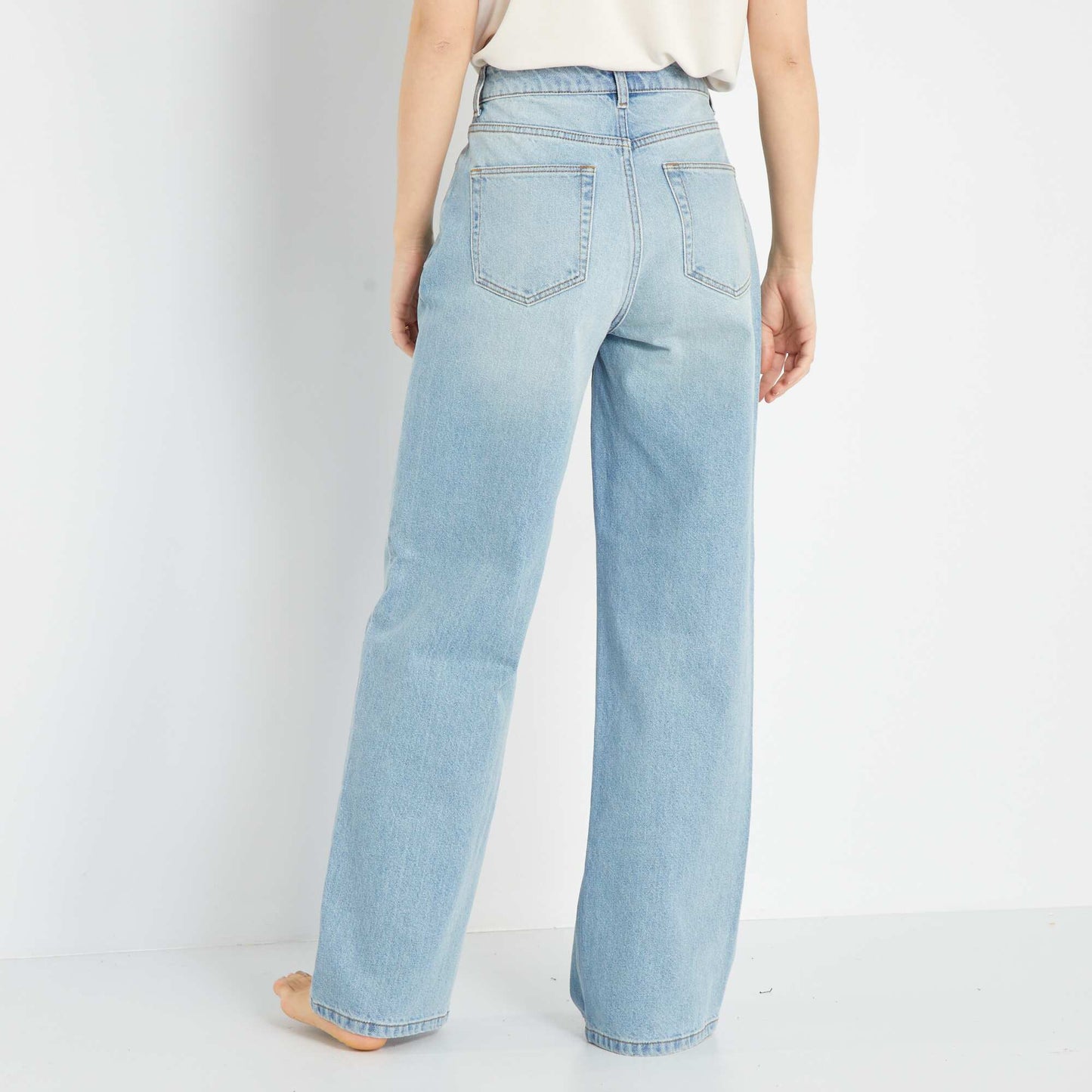 Jean wide leg - L30 Bleu