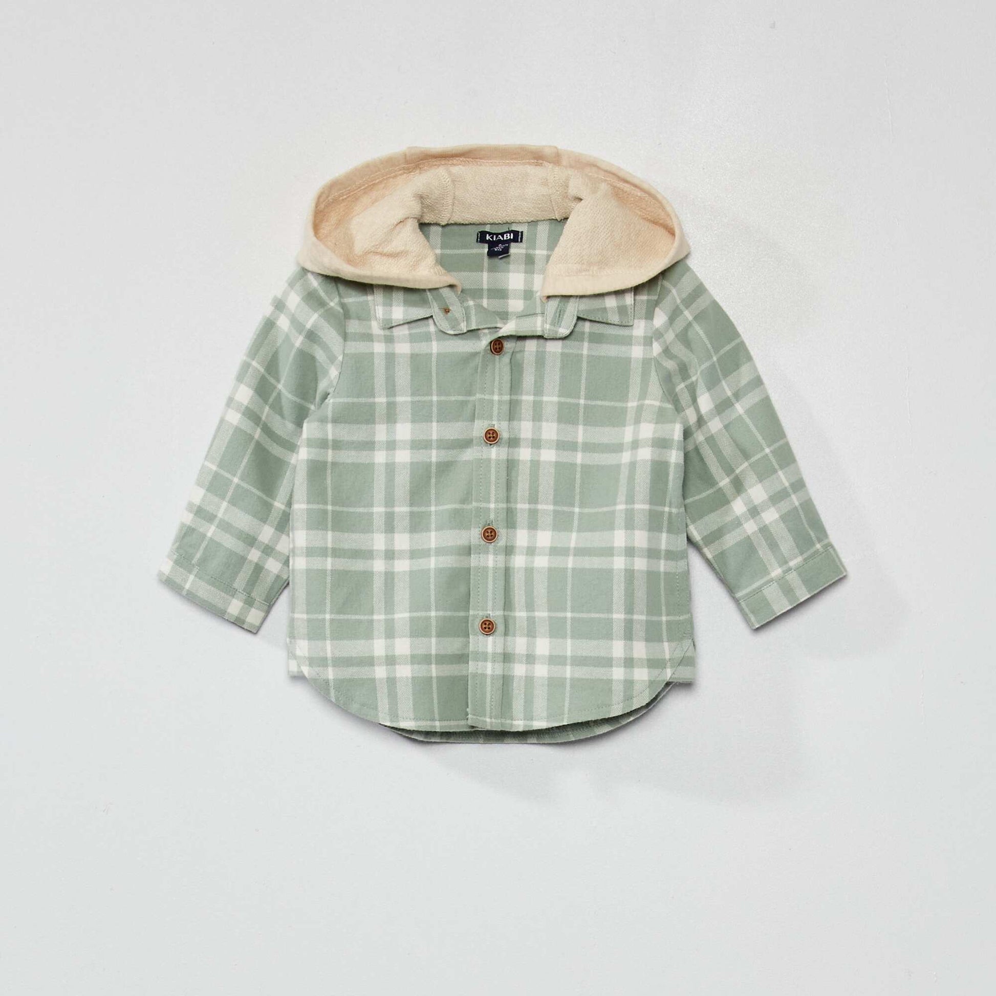 Chemise carreaux en flanelle Vert