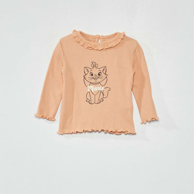 Tee-shirt c tel 'Marie' Vieux rose