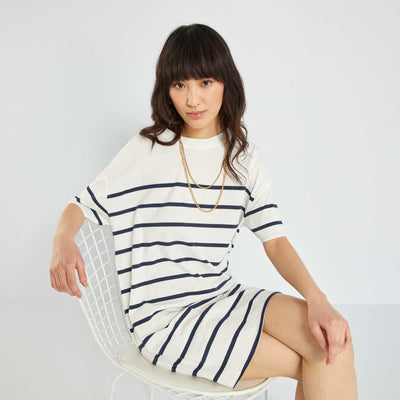 Robe tee-shirt large Bleu ray
