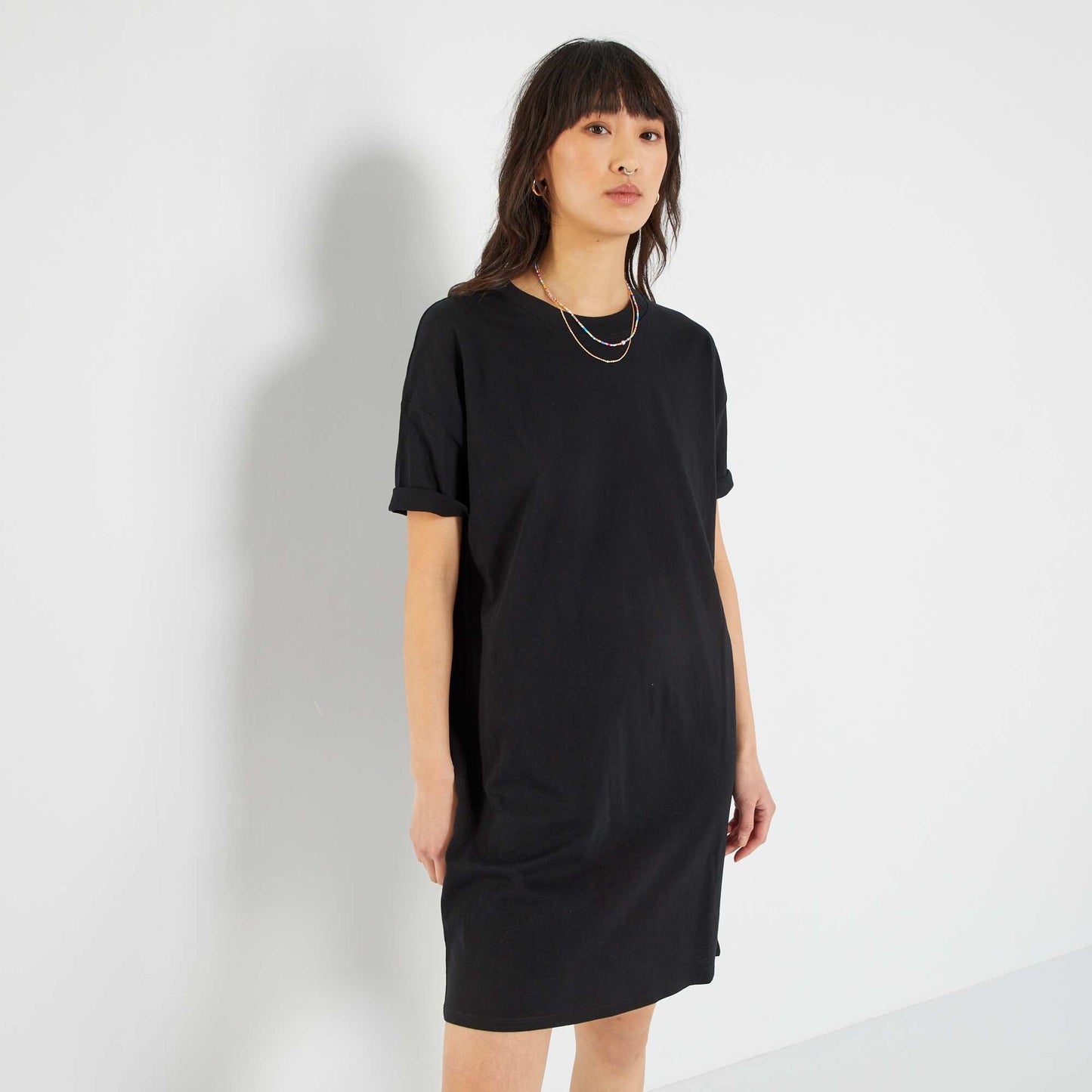 Robe tee-shirt large noir