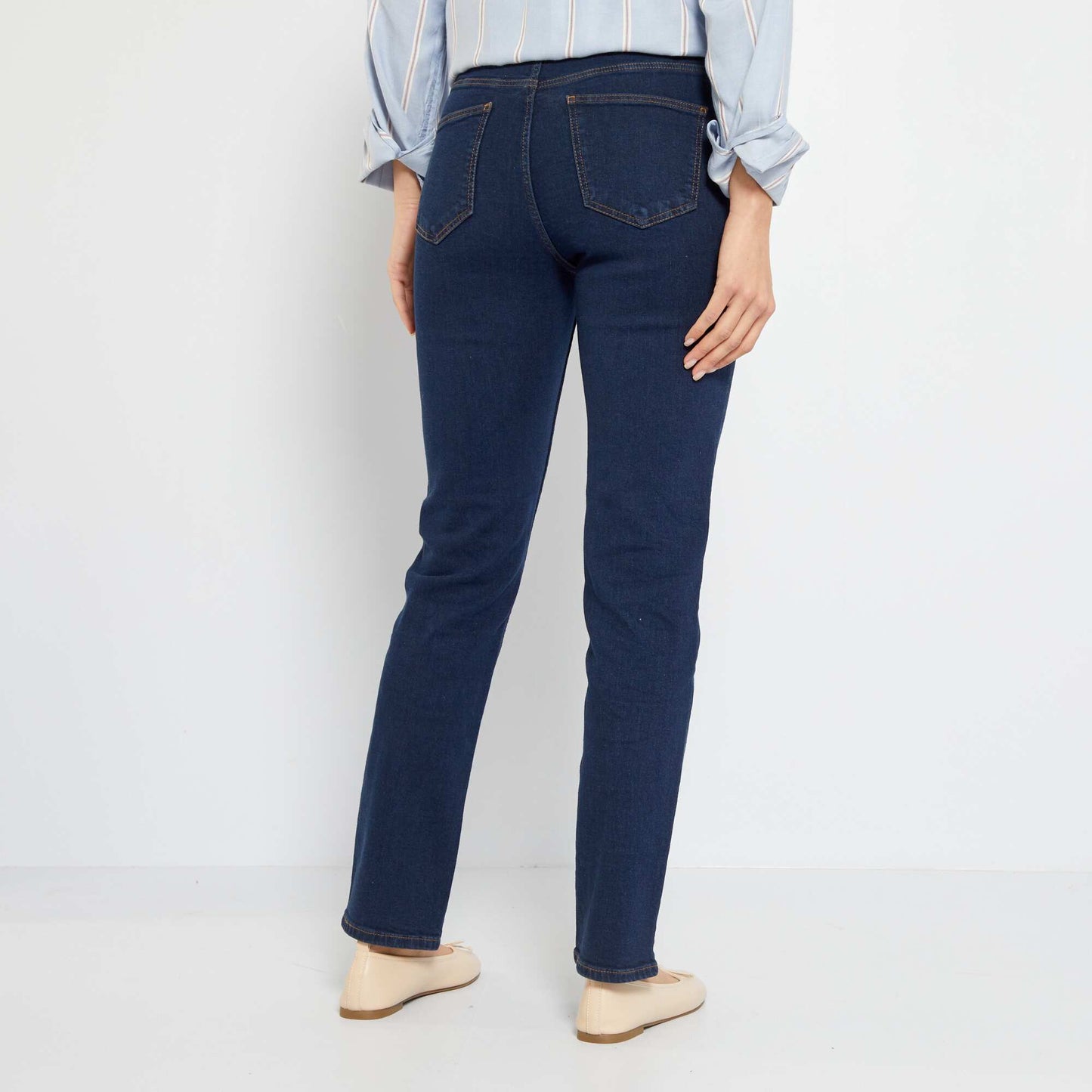 Jean droit taille haute - L30 Brut